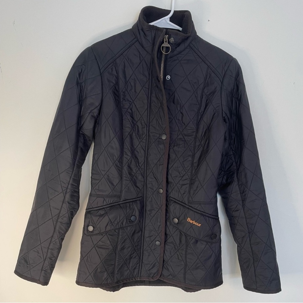 Barbour Dark Quilted Utility Jacket